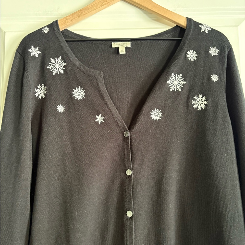 Talbots Factory Button Front Cardigan - Picture 3 of 5